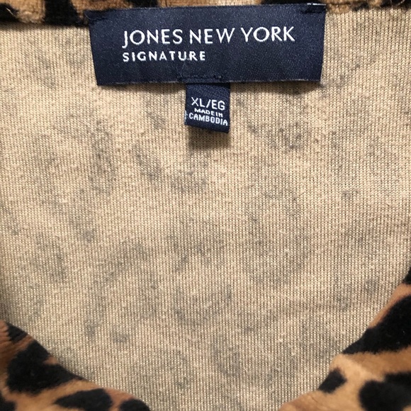Very plush Jones New York signature print jacket - Picture 6 of 6